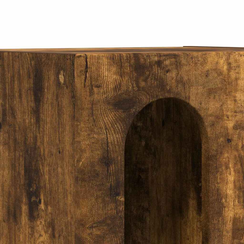 Kelvaso - Sängbord 2 pcs Rökt ek 40 x 35 x 50 cm Konstruerat trä