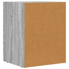 Sorvexa - Sängbord 2 pcs Grå Sonoma 40 x 35 x 50 cm Konstruerat trä